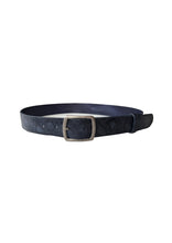 Load image into Gallery viewer, Leather Belt | Snake Print Dark BLue

